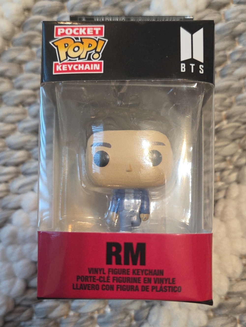 Funko Pocket Pop! Keychain BTS RM in Blue and Skin Tone